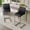 Black-Silver, variant on Sweiko PU Leather Bar Stools 30 inch, Set of 4 Upholstered Bar Chairs, Modern Counter Height Barstools with Back & Footrest, Kitchen Island Bar Stools for Pub Home Coffee Shop