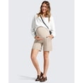 thumbnail image 4 of G4Free Evergoing Maternity Shorts with Pockets Over The Belly Stretchy Pregnancy Pants Casual Workout, 4 of 8