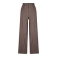thumbnail image 6 of Abomasnow Women's Dressy Jeans Pants Pants High Waisted Straight Wide Leg Pants Work Office Business Casual Slacks Pants with Pockets, 6 of 7