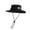 Black, variant on Unisex Outdoor Sun Hat, Wide Brim Fishing Boonie Hat with Built-in Compass, Adjustable Chin Strap, Water-Resistant UV Protection Cap for Hiking, Camping, Travel and Summer Activities-Black