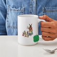 thumbnail image 4 of CafePress - Vintage Easter Bunny With Spring Flowers Mug - 15 oz Ceramic Large White Nolvety Mug, 4 of 6