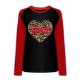 thumbnail image 3 of EQWLJWE Heart Print Shirts for Women Long Sleeve,Valentines Day Tee Shirt Crewneck Top Blouses Womens Sweatshirt Pullovers Tops, 3 of 4