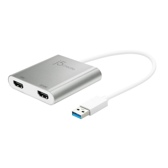 j5create USB 3.0 to Dual HDMI Multi-Monitor Adapter, JUA365