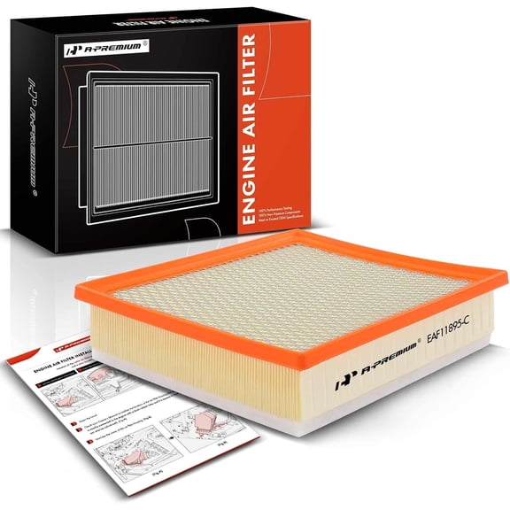 A-Premium Engine Air Filter Compatible with Toyota Models - Sequoia 2014-2022, Tacoma 2016-2023, Tundra 2013-2021, 3.5L 4.0L 4.6L 5.7L, Replace# 17801-0P100, CA11895