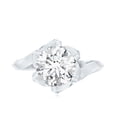 thumbnail image 5 of Rosec Jewels Lab Created Diamond Engagement Ring for Women - Nature Inspired Ring - 2 Carat, 14K White Gold, US 4.50, 5 of 9