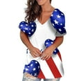 thumbnail image 1 of Birdeem T-Shirts à Col Rond pour Femmes, Manches Courtes, Blouse Ample, 1 of 1