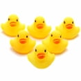 thumbnail image 4 of 10pcs Juguetes de goma flotantes Zulema para bebé en la tina de baño amarillo, 4 of 8