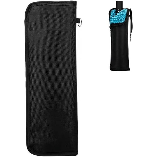 Bolsas de paraguas mojados para paraguas de viaje, chenilla más gruesa, súper absorción de agua, fundas plegables compactas para paraguas, (negro)