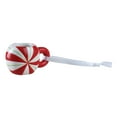 thumbnail image 1 of Mr. Christmas 1.5" Miniature Ceramic Mini Mug Peppermint Ornament, Red, 1 of 4