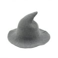 thumbnail image 2 of Women's Foldable Witch Style Hat Large Brim Crochet Design Winter Festival Cap, 2 of 2