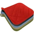 thumbnail image 6 of 5Pcs Kitchen Pot Holders Set Heat Resistant Pure Cotton Potholders Kit Trivets Large Coasters Hot Pads Pot Holders for Everyday Cooking and Baking by 6.5 x 6.5 Inch,Sand/Tan, 6 of 7
