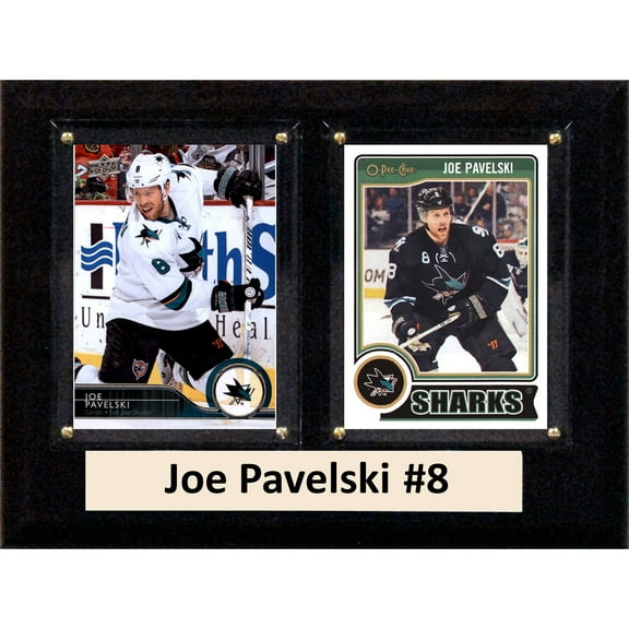 NHL 6"X8" Joe Pavelski San Jose Sharks Two Card Plaque