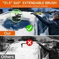thumbnail image 3 of 34" Snow Brush for Car Windshield, Extendable Ice Scraper with Foam Grip, Snow Removal Tool for SUV Truck Windows, 3 of 9