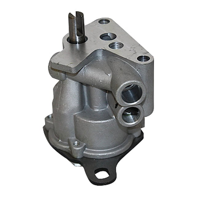 bomba de aceite cherokee 1991 a 1994 jeep 6 cil 4.0l mecánica de aluminio MELLING – FALLONE, vista frontal inclinada con eje de entrada saliente, dos puertos tubulares visibles, brida superior con orificios roscados y base con soporte de montaje; a menudo usada como repuesto de reemplazo en motores 4.0L gasolina.