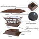 thumbnail image 3 of Lámpara De Poste Solar Columna Cabeza Luz Lámpara De Cerca Lámpara De Pared [Yue Xinghui] Propiedad Intelectual Procesada 2pcs Lámpara De Poste De Café Solar Lámpara De Pared ANGGREK Otros, 3 of 8
