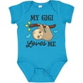 thumbnail image 3 of Inktastic My Gigi Loves Me with Sloth and Hearts Boys or Girls Baby Bodysuit, 3 of 5