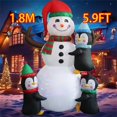thumbnail image 1 of Christmas Inflatable Style Decoration Built-in LED Lights Inflatable Model Outdoor Ornament Xmas Party New Year Garden Decor, 1 of 5
