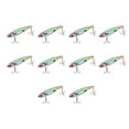 thumbnail image 1 of 10PCS Poisson Forme Appât Artificiel Haute Simulation Alliage d'Aluminium Pêche Leurre Appât avec Barbe, 1 of 8