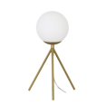 thumbnail image 1 of Sagebrook Home 50651 GLASS 14" SPHERE TABLE LAMP, GOLD, 1 of 1