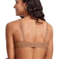 thumbnail image 5 of Nooxsoe Wireless Seamless Bras Sports Bra Tshirt Bra Front Close Bras for Women Underwire Bras for Women Full Coverage Bralettes Lounge Bras for Women Supportive Bra Women’s Bras Brown 42/95C, 5 of 6