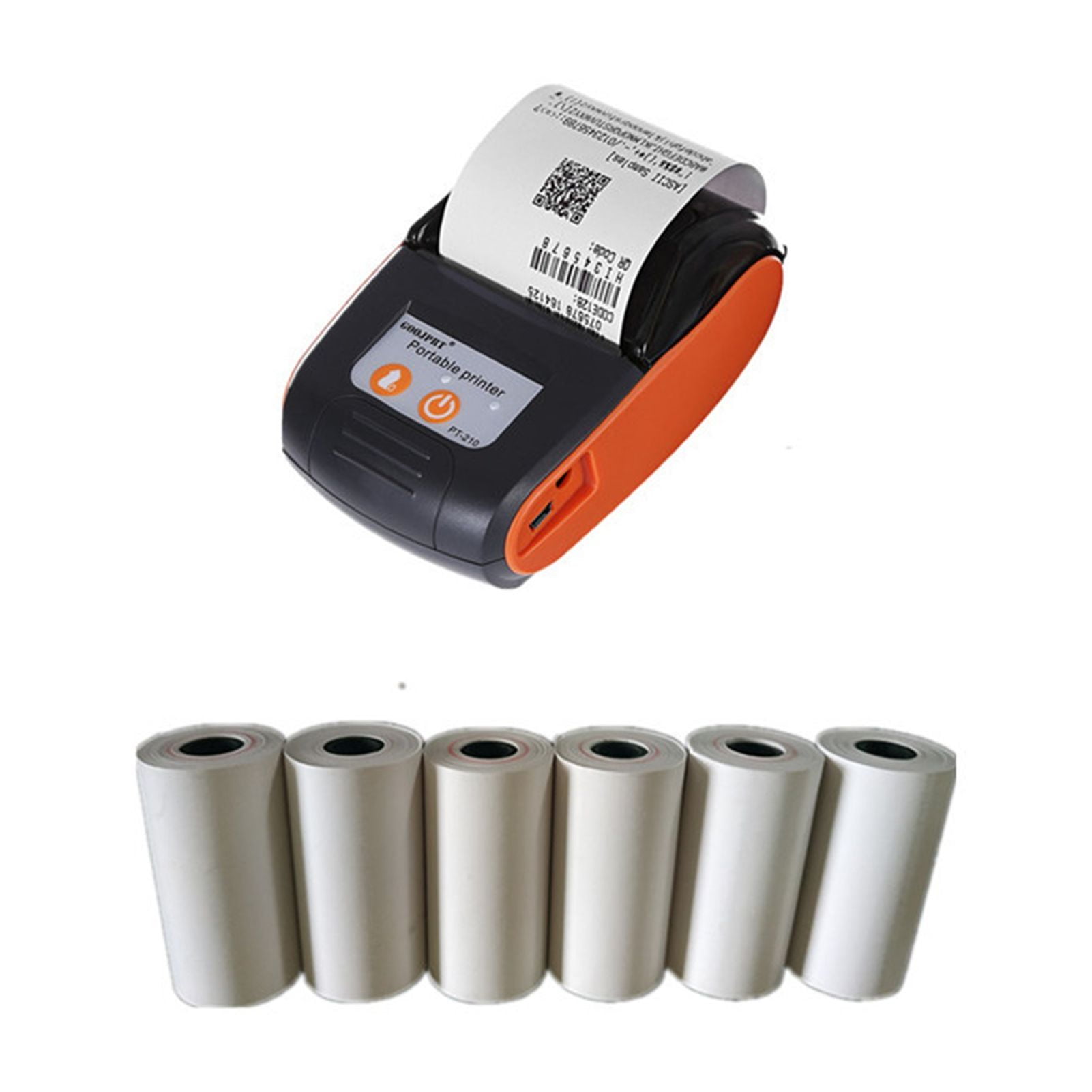 Mini Imprimante Thermique Portable BT - Modèle MP-C9, Avec 4 Rouleaux Papier (neuf)