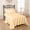 Beige, variant on 4 Piece Cot Sheets Set 25" x 75" with 6 Inch Deep 100% Egyptian Cotton 400 Thread Count Cot Bed Sheets for Narrow Twin, Camp Bunk, Includes 1 Fitted , 1 Flat & 2 Pillowcases – Aqua-Blue Solid