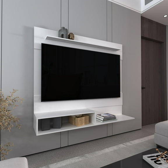 TV Stands With Storage Floating Entertainment Center for TV´s up 55", Space For TV, One Superior Shelf, Two Shelves,Entertainment Centers