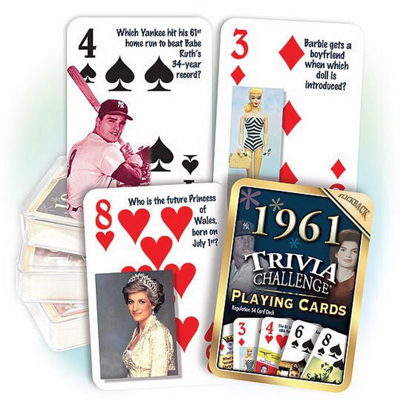 Partypro Pc1961 1961 Trivia Playing Cards Walmart Com
