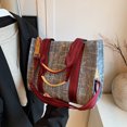 thumbnail image 2 of Bolso de mezclilla de gran capacidad para mujer 2025, nuevo bolso informal versátil, bolso de hombro tipo mensajero para desplazamientos de nicho, moderno, 2 of 5