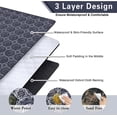 thumbnail image 4 of Extra Large Picnic Blankets Waterproof Foldable (60 "x 80") Beach Blanket Waterproof Sandproof,3-Layer Thicking Mat Outdoor Packable Camping Blanket, 4 of 6