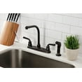 thumbnail image 2 of Kingston Brass KB715RXLSP Restoration 8-Inch Centerset Kitchen Faucet with Side Sprayer, Oil Rubbed Bronze, 2 of 5