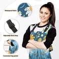 thumbnail image 2 of Cattle Head and Daisy Flowers 5 Pcs Kitchen Set Heat Resistant Oven Mitts and Non-Slip Pot Holders with Adjustable Cooking Apron, 2 of 6