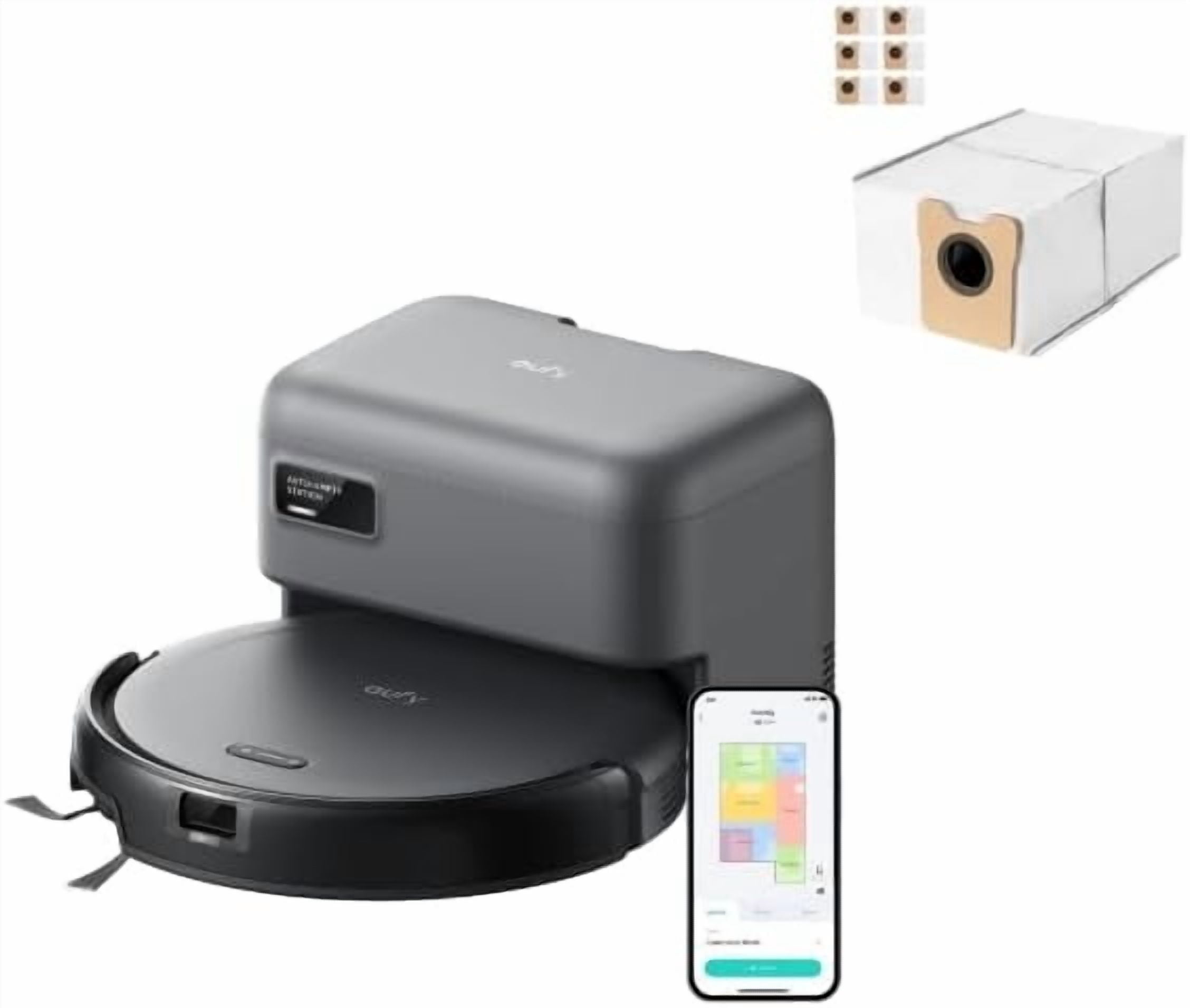 ILIFE V8s-W, Robot Vacuum and Mop 2 in 1, Route Planning, Tangle