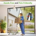 thumbnail image 6 of Garage Door Screen, 16x7 Ft Magnetic Closure Heavy Duty Weighted Bottom Garage Screen Doors for 2 Car Garage, Fiberglass Mesh Anti Annoying Animal Out, 6 of 11