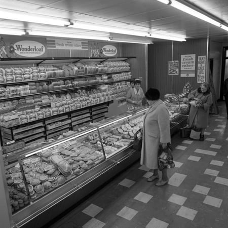 The Bakery Counter At The Asda Supermarket In Rotherham South