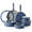 18 pcs Blue, variant on SENSARTE Ceramic Nonstick Pots and Pans Set with Detachable Handle, 18Pcs Induction Kitchen Cookware Sets Stackable, Dishwasher/Oven Safe(Navy Blue)