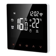 NFTIGB Smart WIFI LCD Thermostat Water Floor Heating Wall Boiler Electric Floor Heating Thermostat for Tuya AC230V White Background Orange Button 16A (3.94 inches / 10.00 cm)[cite: 1]