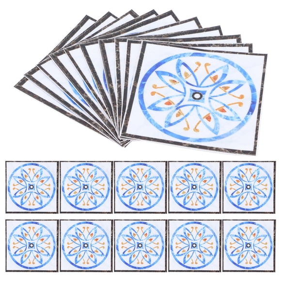 Calcomanías para piso, 20 unidades, autoadhesivas, impermeables, para piso, para azulejos, hechas con cuidado Jadeshay A