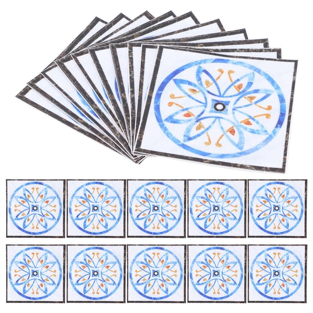 Calcomanías para piso, 20 unidades, autoadhesivas, impermeables, para piso, para azulejos, hechas con cuidado Jadeshay A