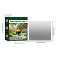 Blukids Square Fire Pit Mat,Upgraded 4Layer Under Grill Mat Deck Patio
