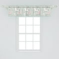 thumbnail image 2 of Ambesonne Pastel Window Valance, Llama in Cartoon Style, 42" x 12", Pale Sage Green Blush, 2 of 3