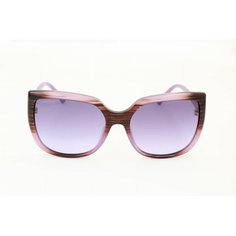 SUNGLASSES - POLARIZED FASHION SUN GLASSES SWAROVSKI VIOLET  display picture 1