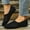 Black, variant on Women's Mesh Round Toe Slip On Flats, Plus Size Comfortable Breathable Casual Shoes, Lightweight Loafers for Daily Wear Office Shopping