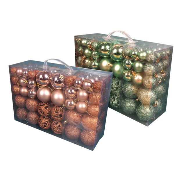 Bolas de Navidad, adornos navideños, colgantes irrompibles para decoración de festivales. Estilo A
