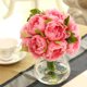 thumbnail image 4 of Toystoory Ramo de simulación de flor de peonía artificial de 10 cabezas, decoración para el hogar, fiesta de boda, flor falsa Flores artificiales rosa Toystoory HA7016-04B, 4 of 6
