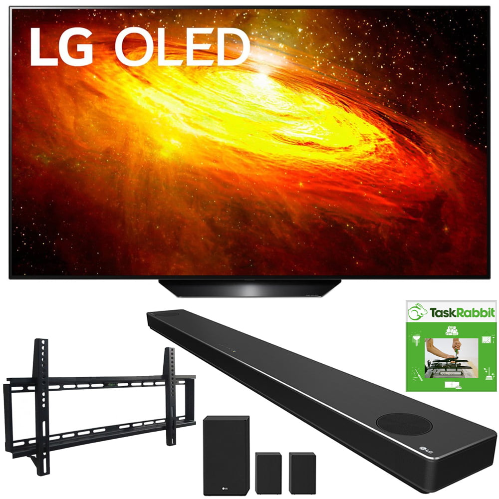 Bundle SN11RG 7.1.4 ch High Res Audio Sound Bar with Dolby Atmos and Surround Speakers 2020 Model LG OLED65GXPUA 65-inch GX 4K Smart OLED TV with AI ThinQ TaskRabbit Installation Services