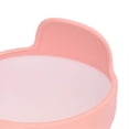 thumbnail image 2 of Bol en silicone antidérapant à ventouse pour bébé, multifonction, sans BPA, passe au micro-ondes, pour enfants, rose et blanc, 2 of 4