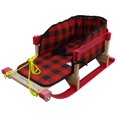 thumbnail image 1 of Era Streamridge Alpine Slasher Sled with Belted Pad, Ages 12 Months to 3 Years, Red and Black Plaid Pad, 1 of 5