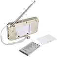 thumbnail image 3 of RF23 Rechargeable Portable Radio FM/AM USB Micro-SD and Integrated Mp3 Player. (blond), 3 of 5