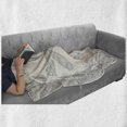 thumbnail image 6 of Dragonfly Soft Flannel Fleece Throw Blanket, Hand Drawn Royal Style Rose Petals Leaves and Ornate Design, Cozy Plush for Indoor and Outdoor Use, 50" x 70", Black Pale Blue, by Ambesonne, 6 of 6